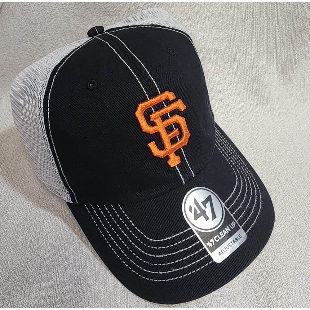 San Francisco giants snapback trucker hat WHITE/BLACK New ERA